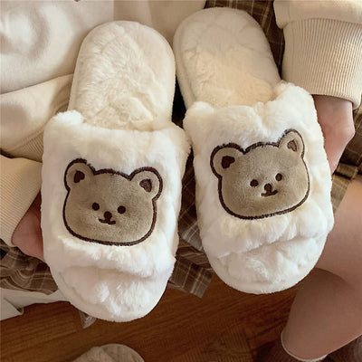 Pantuflas Cómodas de Oso para Mujer - Algodón Cálido Otoño e Invierno - Image 11