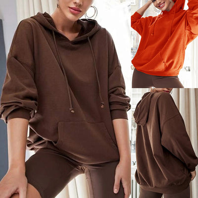 Sudadera con Capucha Suelta para Otoño e Invierno