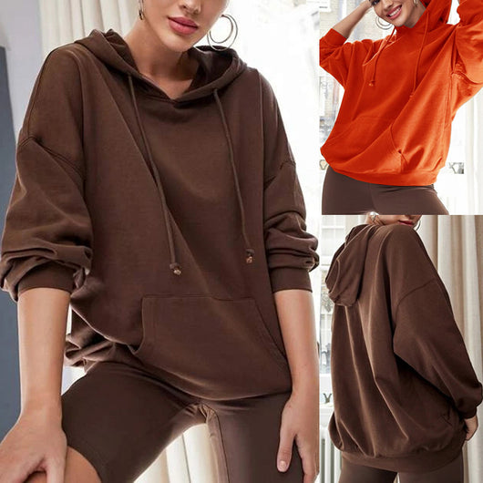 Sudadera con Capucha Suelta para Otoño e Invierno