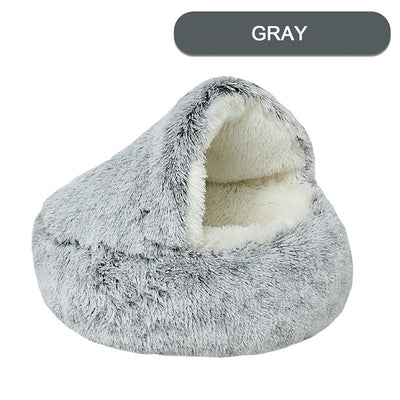 Cama Cueva Acogedora para Gatos y Perros - Diseño Tipo Donut Térmico - Image 11