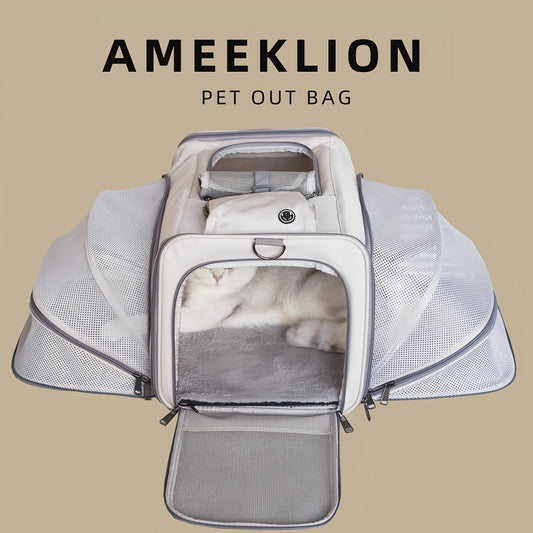 Mochila Transportadora para Mascotas Respirable de Gran Capacidad - Image 2