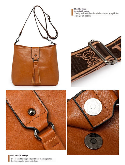 Bolso Retro de Cuero para Mujer - Bandolera Estilo Vintage - Image 15