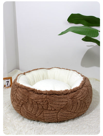Cama Redonda Acogedora para Gatos y Perros Pequeños - Nido Térmico Suave - Image 17