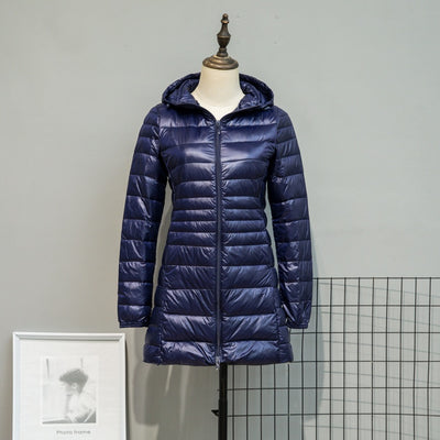 Chaqueta Acolchada Ligera Otoño Invierno Mujer Talla Grande Capucha Ajustada - Image 16