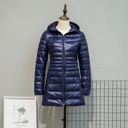 Chaqueta Acolchada Ligera Otoño Invierno Mujer Talla Grande Capucha Ajustada - Image 16