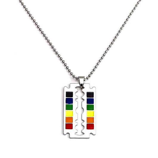 Collar Colgante Hoja de Acero Titanio para Hombre - Diseño Moderno - Image 5