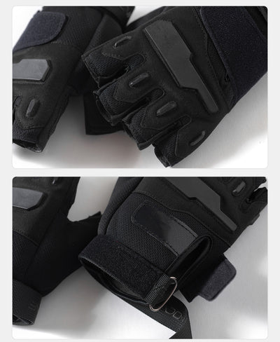 Guantes Tácticos Mitones Ajustables con Muñequera Antideslizante Transpirable - Image 13