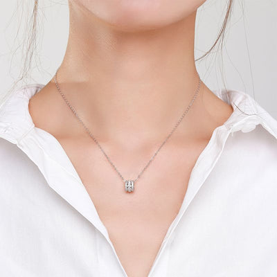 Collar Cadena de Diamantes Micro en Clavícula
