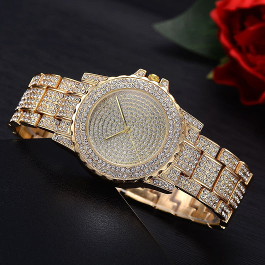 Reloj de Moda Británica con Diamante Simple para Mujer - Banda de Acero Aleado - Image 12