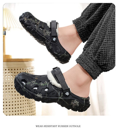 Pantuflas de Algodón con Suela Gruesa y Forro Polar - Zapatos Cálidos Cerrados - Image 11