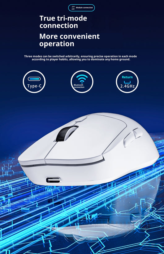 Ratón Inalámbrico Silencioso Multimodo para Oficina, Notebook y Gaming - Image 21