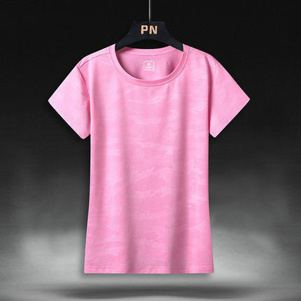 Camiseta Manga Corta de Seda para Hombre - Secado Rápido Cuello Redondo - Image 9
