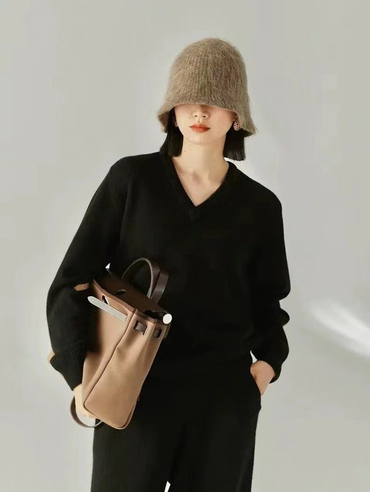 Suéter Tejido Escote en V para Mujer - Image 14