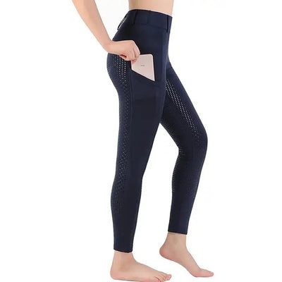 Pantalones Ecuestres Otoño-Invierno de Alto Rendimiento para Adultos y Niños - Image 6