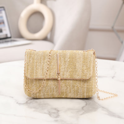 Bolso Bandolera Tejido de Paja Estilo Coreano - Image 15