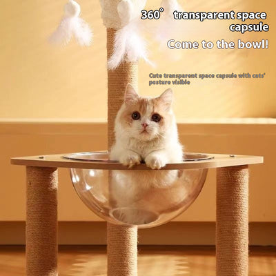Torre Rascador Cápsula Espacial para Gatos - Juguete Multifuncional - Image 4