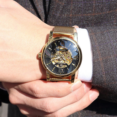 Reloj Automático para Hombre con Malla Metálica Tejida - Image 10