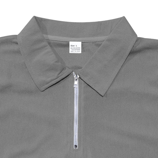 Polo Corduroy Holgado con Medio Cierre para Hombre - Image 31