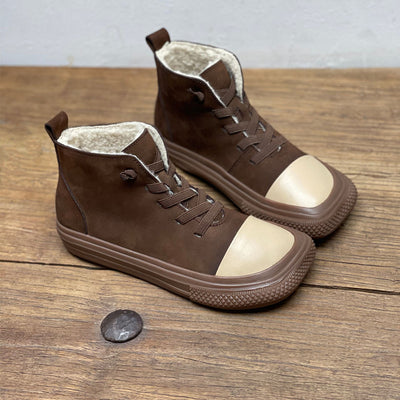 Botas de Cuero Artesanales para Mujer con Punta Cuadrada - Image 7
