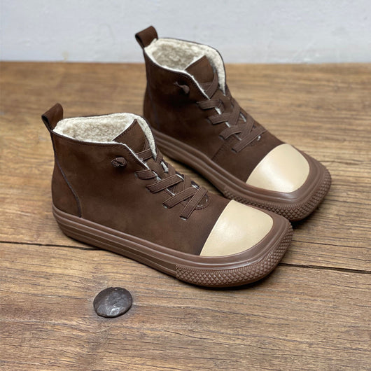 Botas de Cuero Artesanales para Mujer con Punta Cuadrada - Image 7