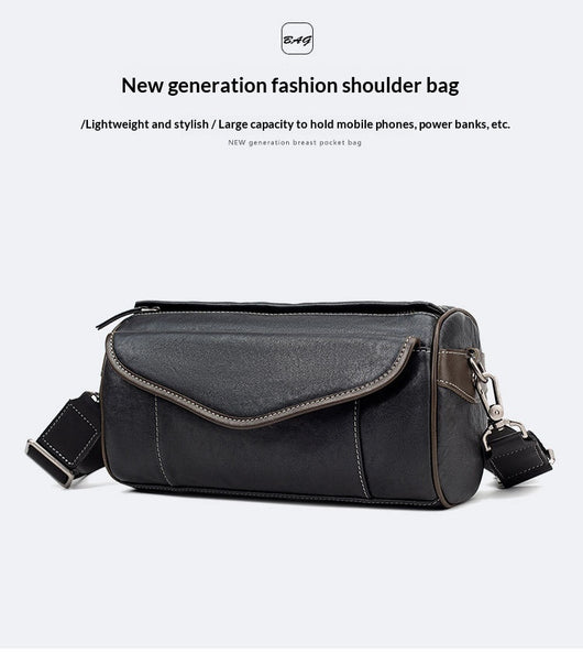 Bolsa Crossbody de Cuero Curtido al Vegetal para Hombre - Estilo Vintage - Image 7