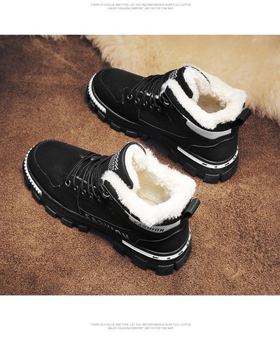 Zapatos Cálidos de Algodón con Forro Polar para Hombre - Image 17