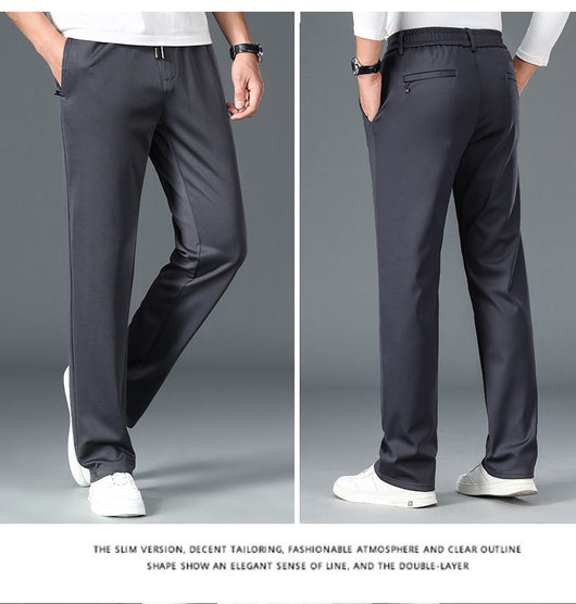 Pantalones de Cintura Elástica Holgados y Rectos para Hombre - Image 18