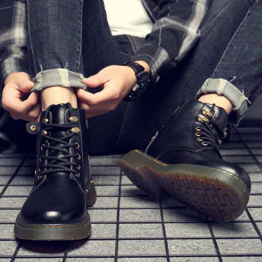 Botas Martin de Caña Alta con Cierre para Hombre - Estilo Urbano Elevado - Image 11