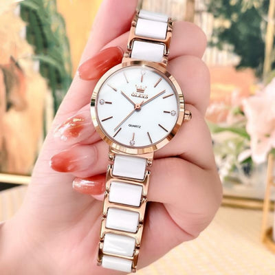 Reloj de Lujo para Mujer con Movimiento de Cuarzo y Resistencia al Agua