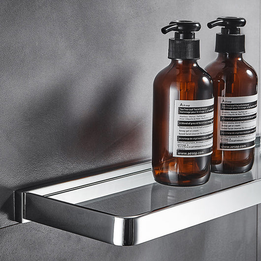 Organizador de Baño con Bandeja de Vidrio y Detalles en Cobre - Image 9