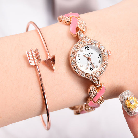 Reloj de Pulsera de Aleación con Diamantes para Dama - Image 7