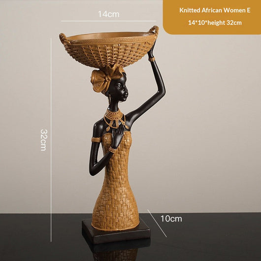 Pieza de Arte Africano Retro en Madera Maciza - Decoración del Hogar - Image 7