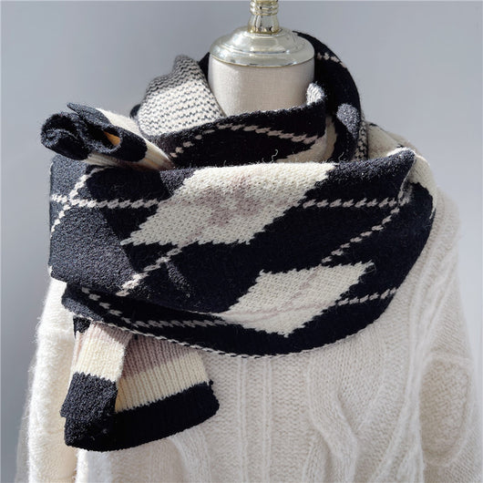 Bufanda Cuello Anillo Mohair Suave y Cálida para Mujer - Image 12