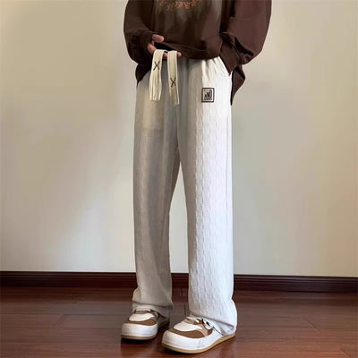 Pantalones Casuales Talla Grande con Patrón Cuadros para Hombre - Image 6