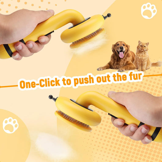 Cepillo Deslanador para Gatos en Forma de Abeja - Limpieza Automática y Masaje Suave - Image 4