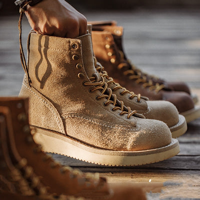 Botas Retro Americanas de Ante Caña Media - Image 9