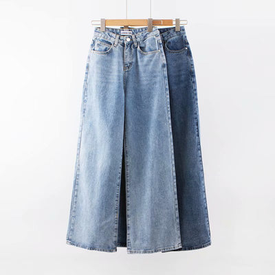 Pantalones Vaqueros Anchos Versátiles para Otoño e Invierno - Image 7