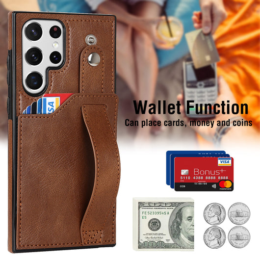 Funda Protectora de Cuero para Celular con Correa para Muñeca - Image 13