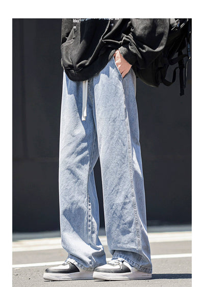 Jeans Rectos Holgados Estilo Americano para Hombre - Image 17