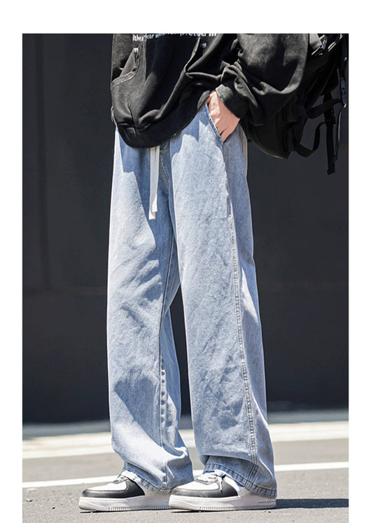 Jeans Rectos Holgados Estilo Americano para Hombre - Image 17