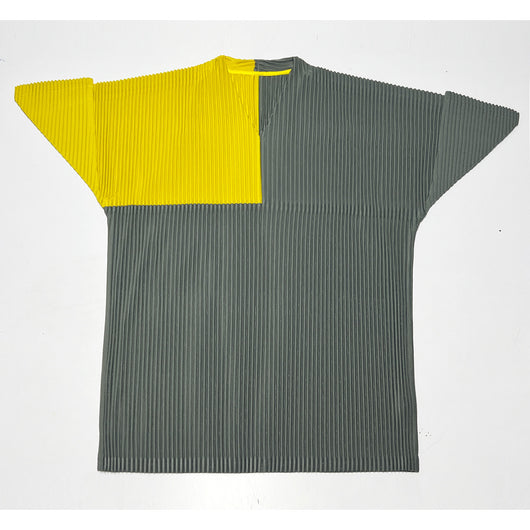 Camiseta Suelta de Verano para Hombre con Cuello V y Bloques de Color - Image 7