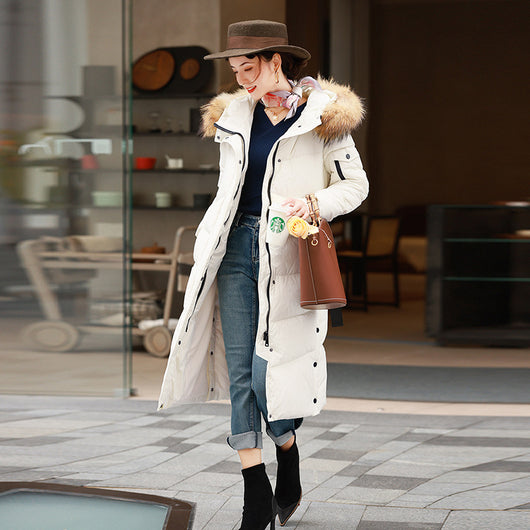 Chaqueta Acolchada con Capucha para Mujer - Largo hasta la Rodilla - Image 2