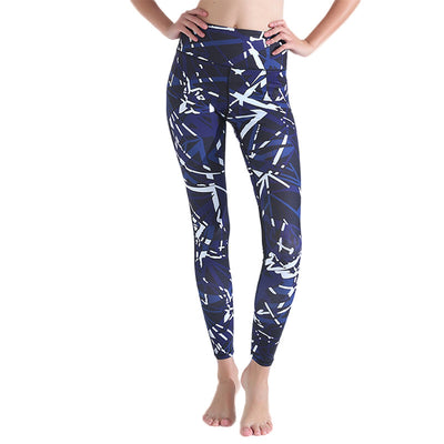 Pantalones Deportivos con Malla Estampada para Fitness - Image 10