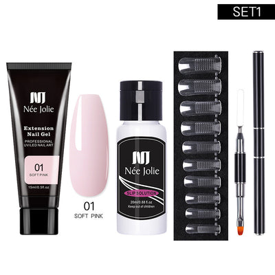 Kit de Adhesivo para Extensiones de Uñas de Larga Duración