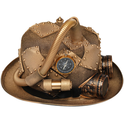 Sombrero Steampunk con Gafas y Brújula Gótica - Image 4