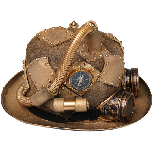 Sombrero Steampunk con Gafas y Brújula Gótica - Image 4
