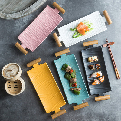 Plato Rectangular Binaural para Sushi y Cocina Creativa - Image 14