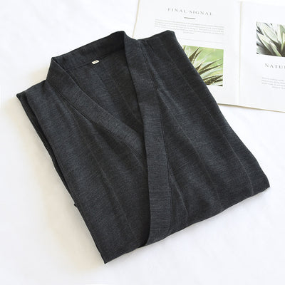 Pijama Kimono Estilo Japonés con Cierre de Cordones - Algodón Puro Ligero para Primavera y Verano - Image 19