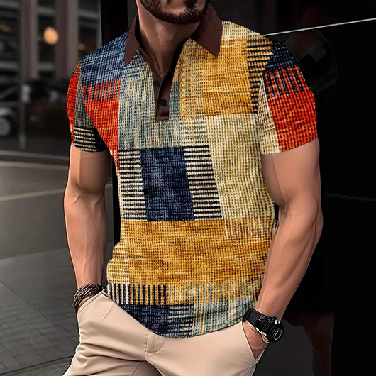 Polo Clásico de Manga Corta con Solapa para Hombre - Image 3