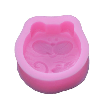 Molde de Silicona para Jabón y Vela Artesanal con Cara de Gato Grande - Image 5